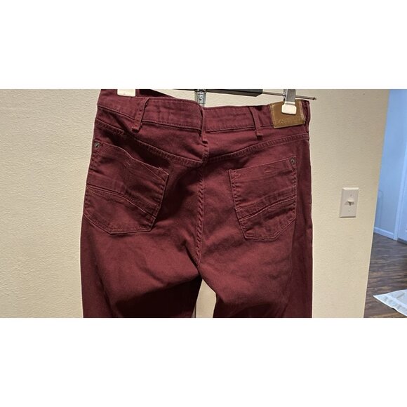 Lee Modern Series Mens Pants Size 36X32 Stretch Midrise Burgundy Color - Picture 9 of 10